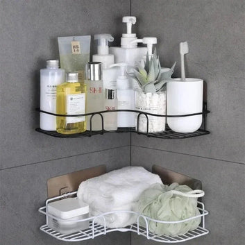 Bathroom Shelf Wall Mounted Corner Storage Shelves Shampoo Holder Cosmetic Rack
