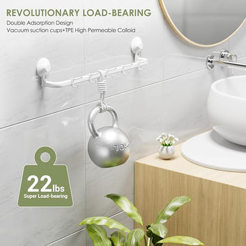 Portable Suction Cup Towel Bar